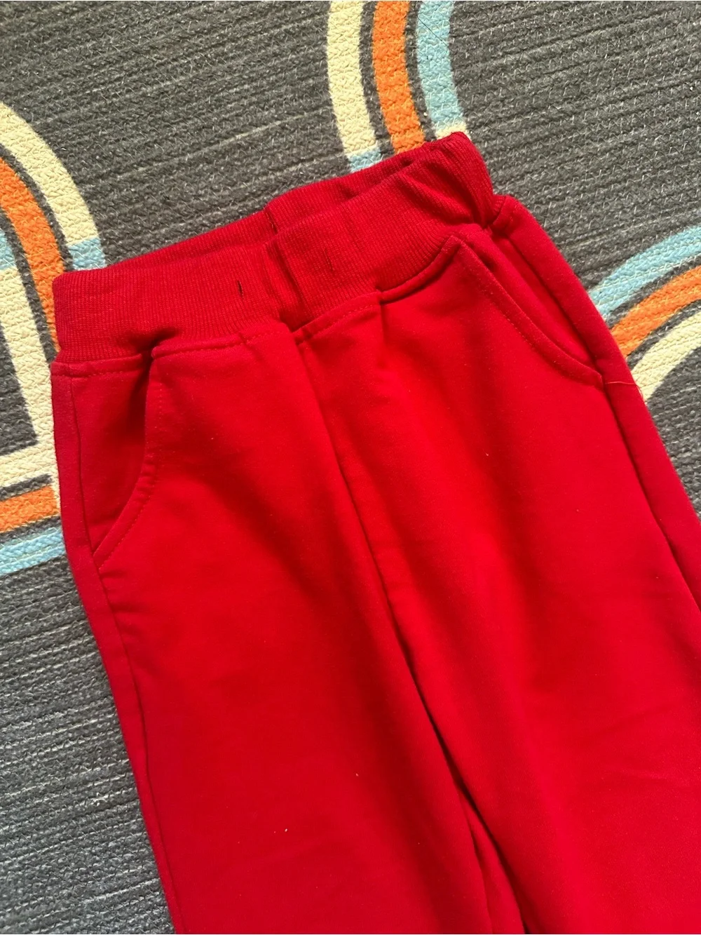 Kids Blue Cherries Polo Top and Red Pants Set